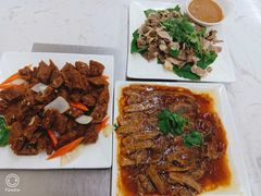 手抄羊肉，烧子盖，扒肉条-大回族餐厅