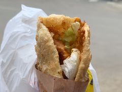 -小红车炸蛋葱油饼