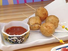 炸墨鱼丸-苍月中华料理(王府井店)