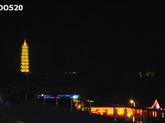 夜晚从酒店阳台看出去的景色-扬州中集格兰云天大酒店