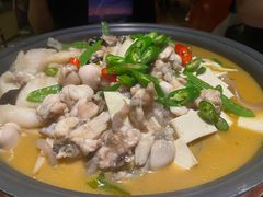 鲜椒龙利牛蛙锅-炭舍干锅·烤鱼(扬名广场店)