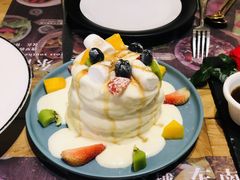 百香果蓝莓舒芙蕾松饼-麦甜创意轻食餐厅(西康路店)