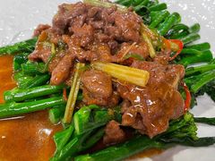 芥兰沙茶炒和牛肉-麒麟中餐厅·经典粤菜·地道菜式老字号(广州长隆酒店)