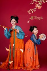 -后宫·古装汉服京剧儿童亲子全家福摄影