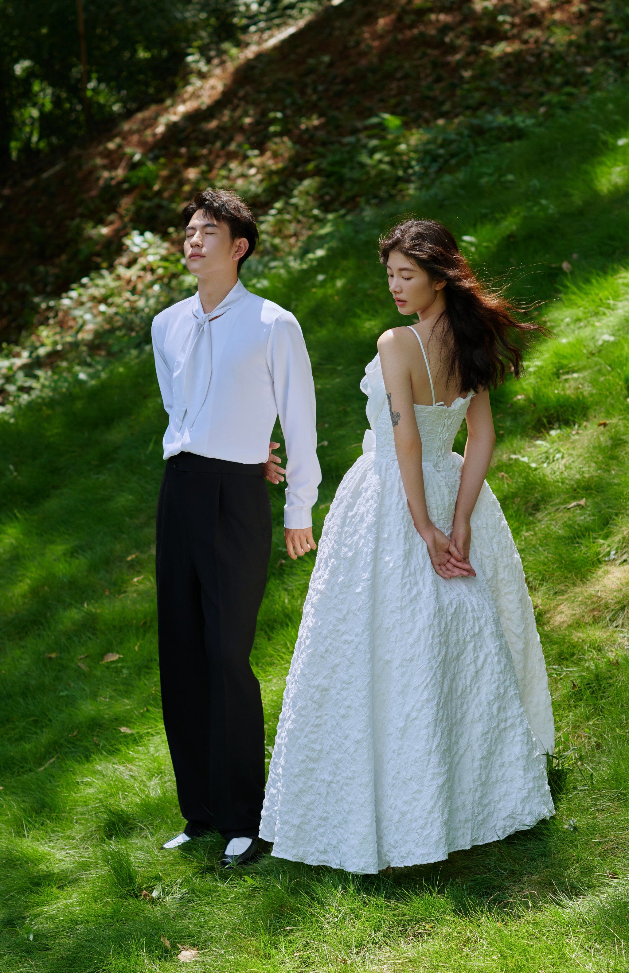 是小仙女喜欢的森系婚纱照