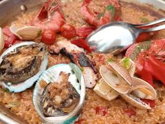 西班牙精选海鲜大虾铁板饭-BROWNSTONE布朗石西班牙餐厅(富城店)