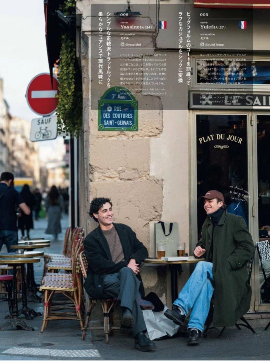 欧洲街头上的chill男士