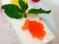 杏仁豆腐配玫瑰鱼籽-云门锦翠(商鼎国际店)