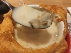 奶油蘑菇蛤蜊汤-必胜客(安河桥北店)