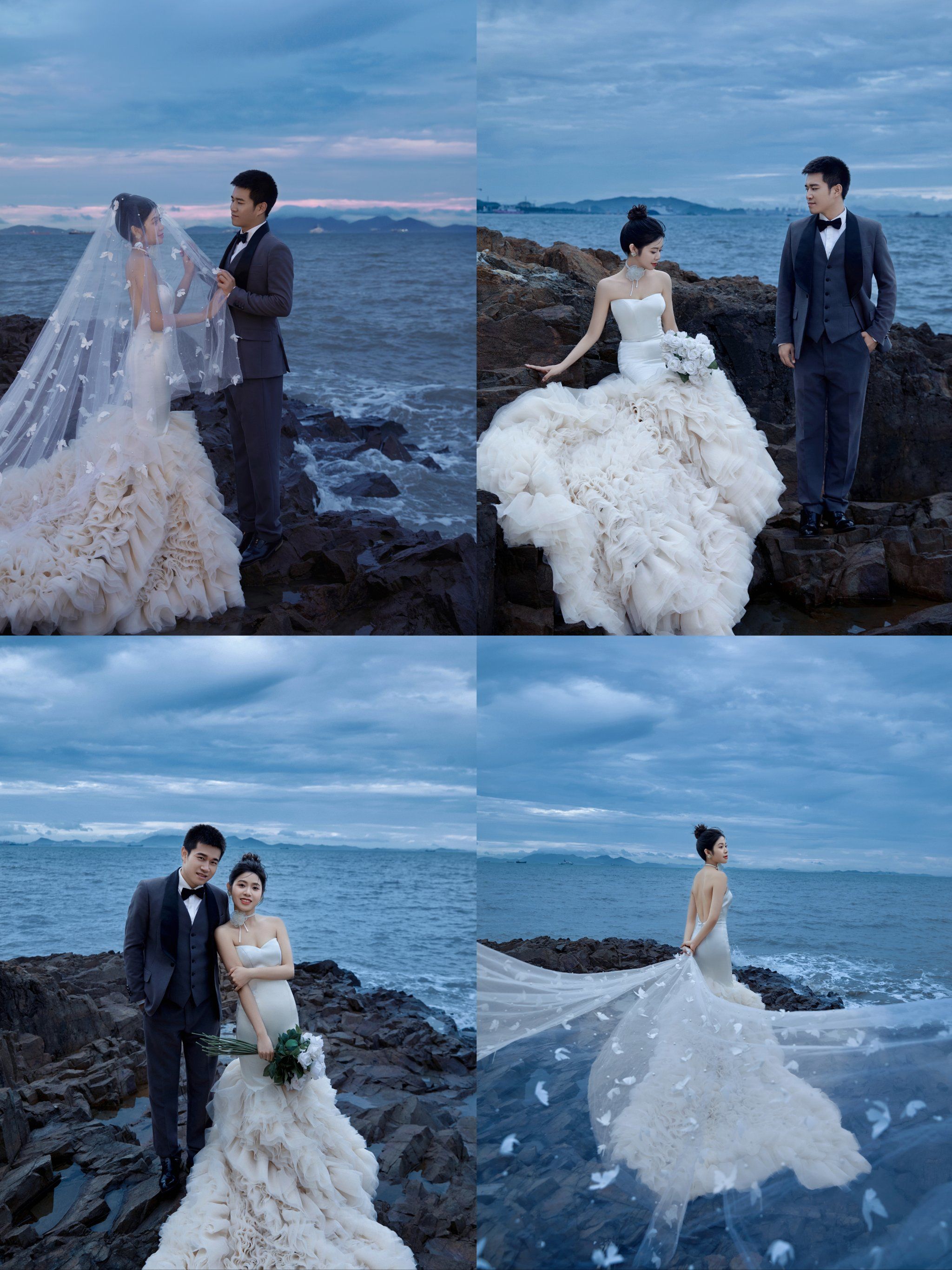 海景礁石婚纱照🌹共赴浪漫之旅 舟山旅拍
