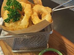 炸鱿鱼圈-白兔糖咖啡