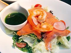三文鱼大虾色拉-弗兰克牛排西餐厅Ribone steak house(柠檬花园店)