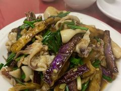 山茄炒比管-兴国苑酒店