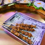 韩国街深夜大排档 360°环绕的海鲜呼啦圈🦐🦞🦀