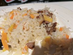 牛肉抓饭-谷丽羊肉串·新疆烧烤·羊肉火锅大排档·原老马烧烤(砂子塘店)