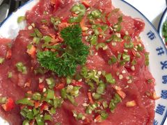 双椒鲜牛肉-喜悦小串丹东小黄牛海鲜烧烤大排档(民主广场店)