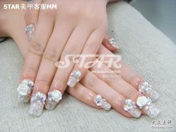 点击看大图 珠花(定制甲片)-STAR美甲店