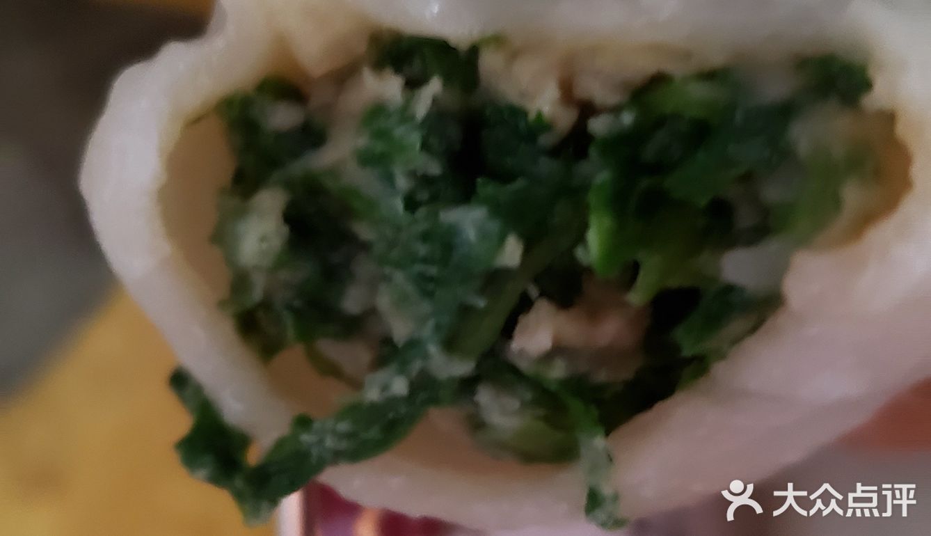 美味荠菜鲜肉饺子