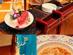 沙茶汁浸安格斯雪花牛配米线-北京饭店谭家菜