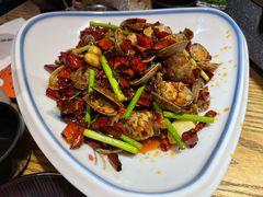 辣炒花甲-嘎嘎鸭脑壳江湖菜(五里店)