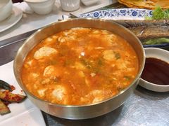 水豆腐汤-茶母韩国料理·烤肉(新港西路店)