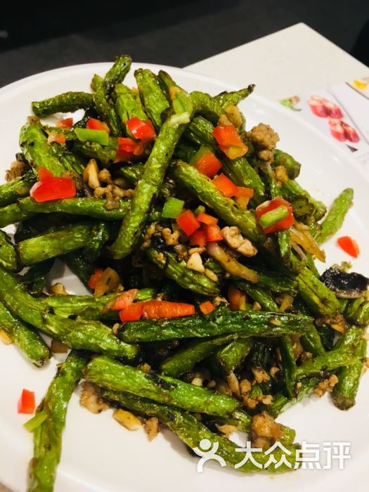 榄菜肉沫炒四季豆