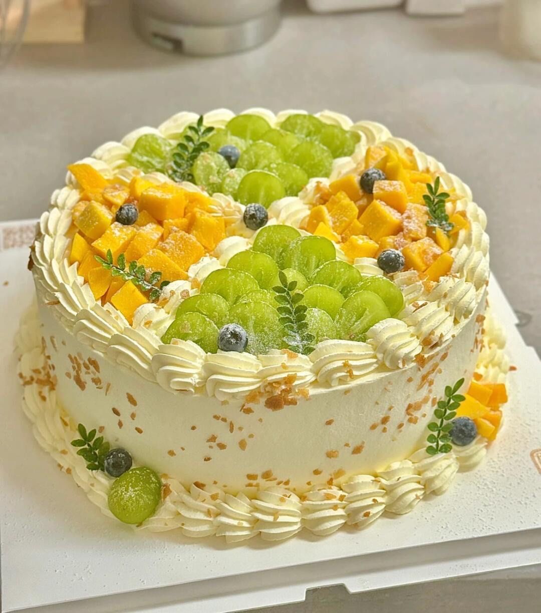 小清新的水果蛋糕来咯