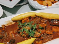 -海派美食·家宴海鲜青岛菜·石锅鲽鱼头(东方城店)