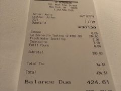 账单-Le Bernardin