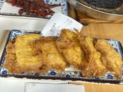 鸡蛋炸馒头片-大槐树烤肉馆