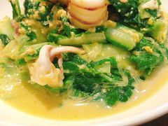 笔管鱼炒小白菜-必点海鲜·鲅鱼水饺(鞍山西道店)