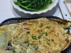 清炒茼蒿-庞家烧烤客栈(炮台山店)