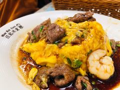 滑牛蝦仁雙拼蛋飯-旺记冰室(九龙中心大厦店)
