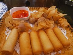 炸牛奶拼炸云吞-阿多私房菜(顺德店)