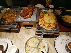 绿茶葱香烤鸡烤肉合拼-绿茶餐厅(乐峰广场店)