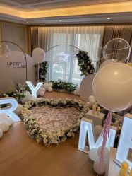 -团子宝宝宴派对百日宴生日布置策划·求婚策划·气球布置别墅民宿