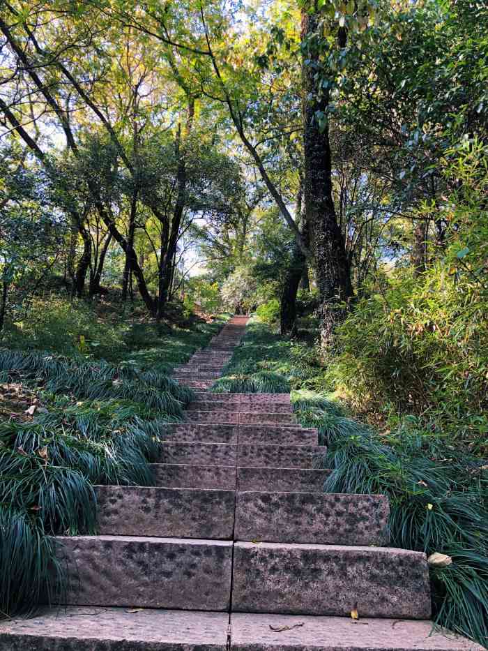 西山公园-"海宁的西山公园里平时人很少.休闲散步好地.