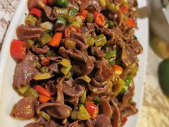酸缸豆炒鸡杂-秀水人家