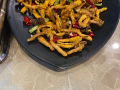干煸茶树菇-刘胖子家常菜·蹄花焖藕(富安街店)