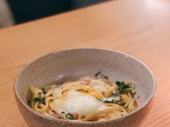 培根蛋酱意大利细面配低温蛋-EN SPACE恩空间