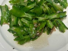 海南干鱿鱼炒四龙豆-不仔客海鲜·烧烤·270度海景餐厅(大东海店)