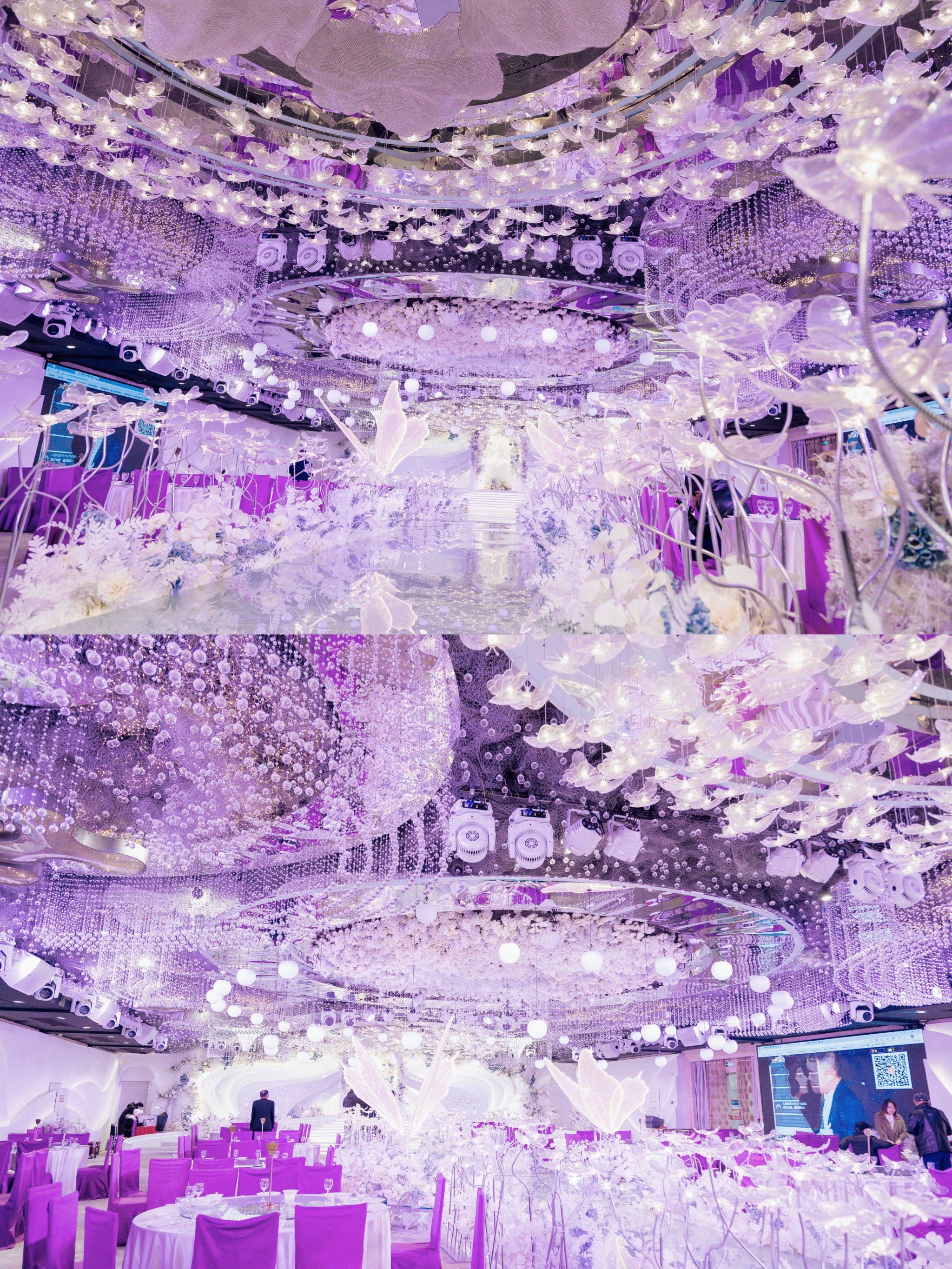 优雅梦幻的淡紫色婚礼现场\\n每一处设计都是优雅的灵魂代表\\n灵动又