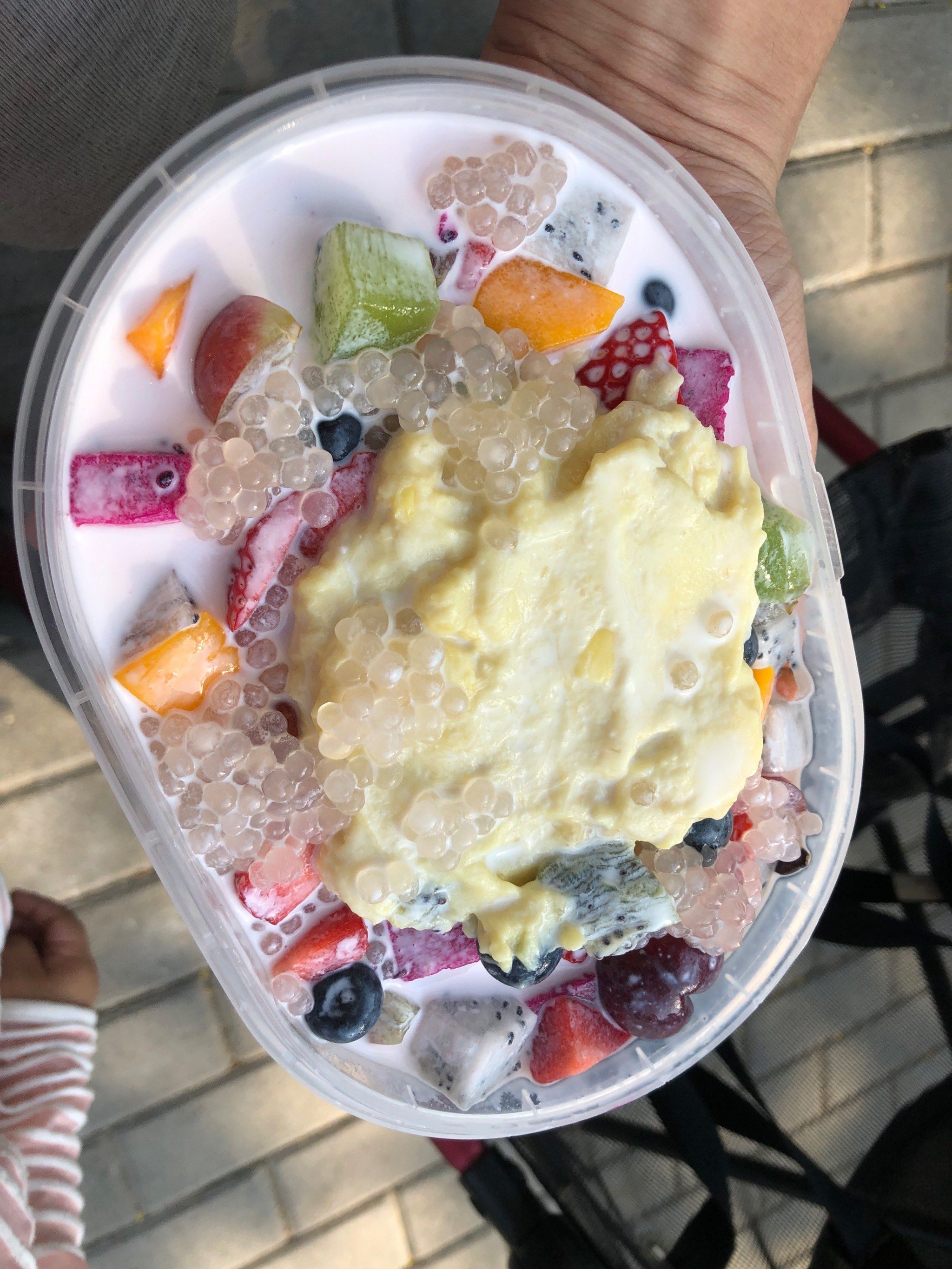 好吃的榴莲水果捞