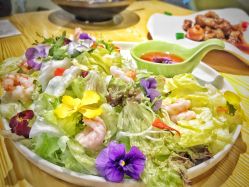 鲜花蔬菜沙拉-香草美匙