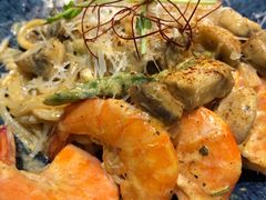 芝士蘑菇鲜虾意大利面-BE BRIGHT KITCHEN(正佳广场店)