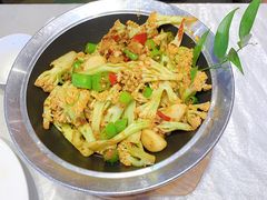 干锅有机花菜-大碗居·烤鸭·鱼头泡饼(天坛东门店)