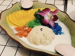 七彩椰浆芒果糯米-早安曼谷泰国餐厅