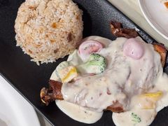 手枪腿配红葱拌饭-吉姆丽德乡村西餐厅(闵行交大店)