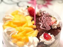 6寸黄桃双拼生日蛋糕-卡漫莫尼蛋糕(徐汇店)