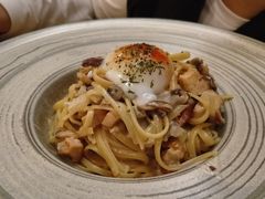 忌廉汁培根意大利扁面配水波蛋-Cyclus Craft Kitchen薩克思手工厨房